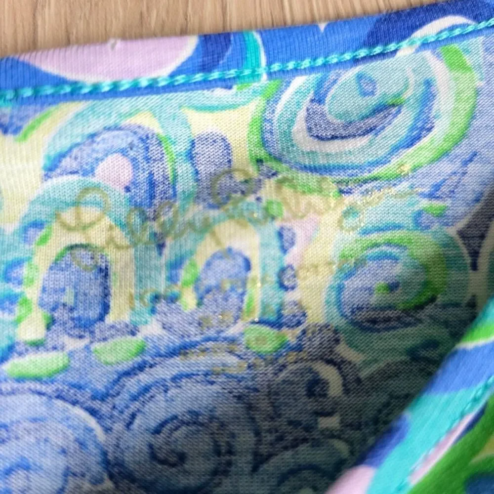 Lilly Pulitzer Marlowe Sheath Dress Women's XS Lagoon Sea Blue Boat Neck Preppy - Picture 3 of 5